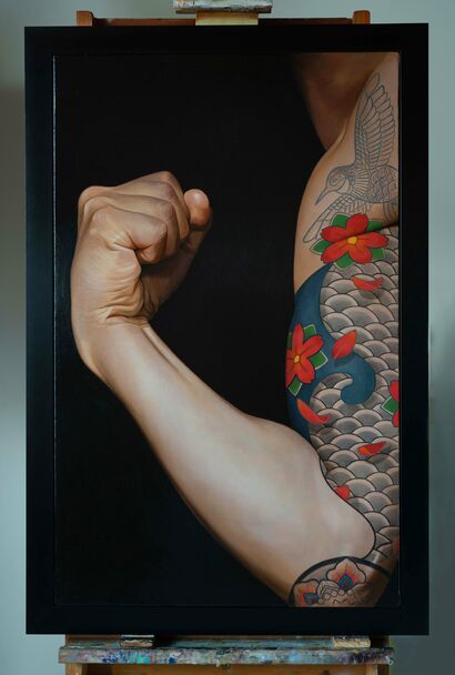 tattooed arm - a Paint Artowrk by Adrian Cutinella